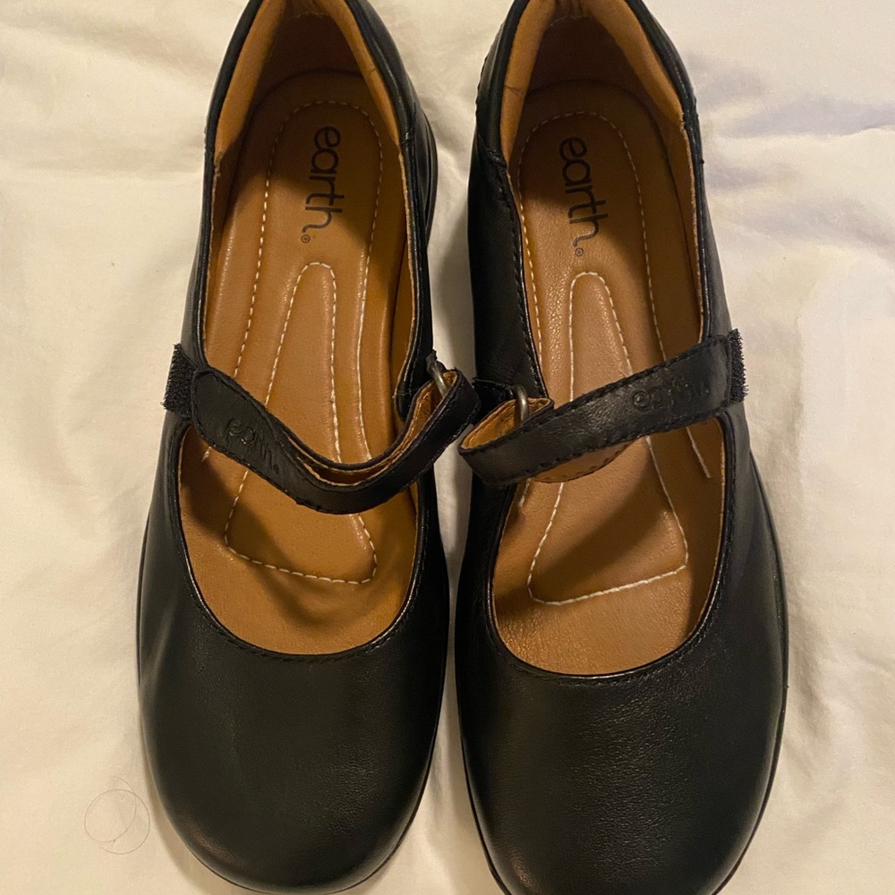 Earth Black Mary Jane Shoes